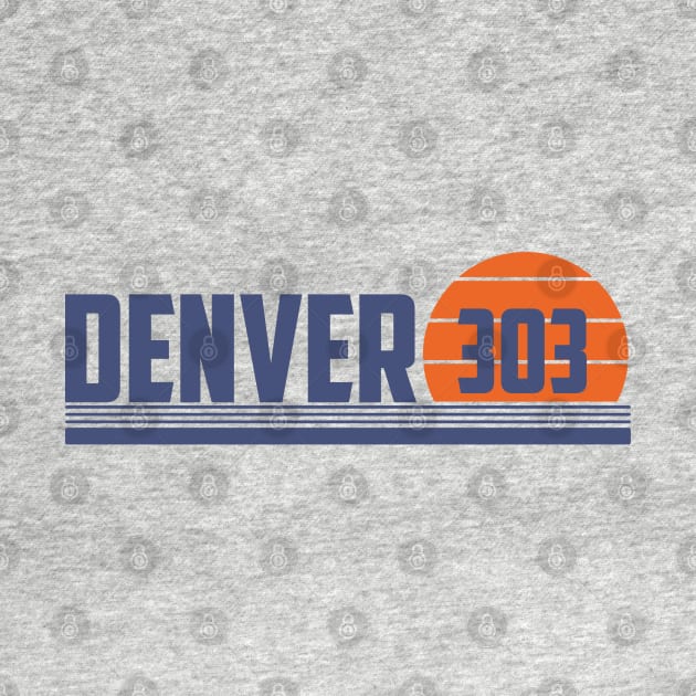 303 Denver Colorado Area Code by Eureka Shirts